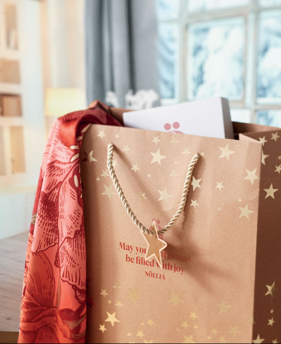custom printed christmas paper store gift bag