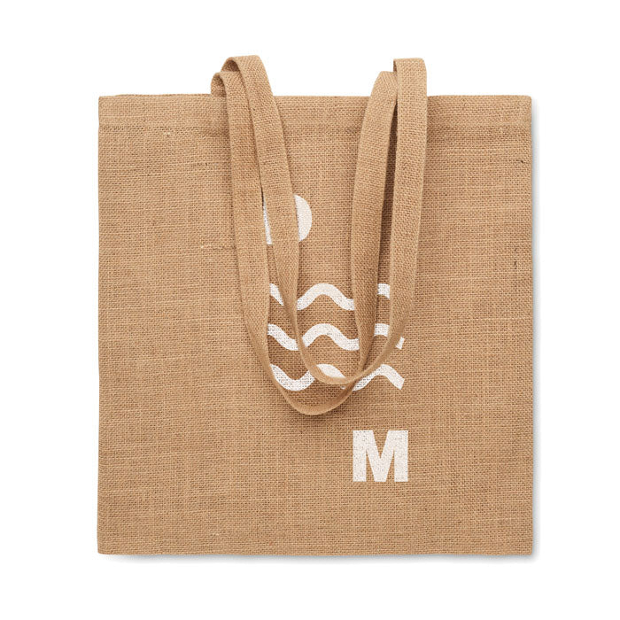 ZOLANG Jute Shopping Bag With Long Handles