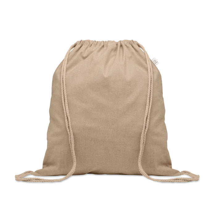 CABETRI COLOUR Drawstring Bag In Recycled Cotton 140gsm