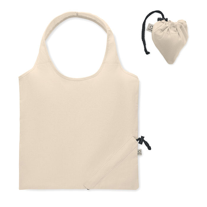 CARRIE Recycled Cotton Foldable Shopping Bag 140gsm