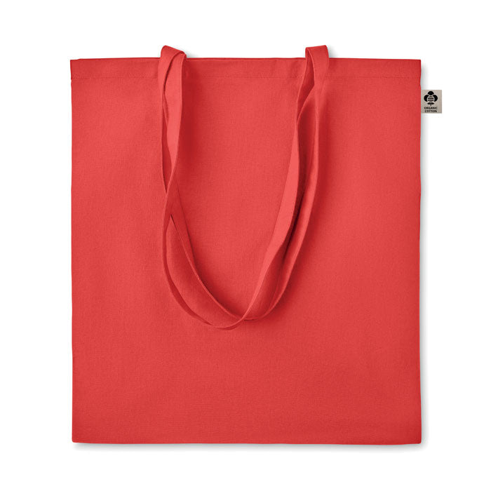 ZIMDE COLOUR Organic Cotton Shopping Tote Bag With Long Handles