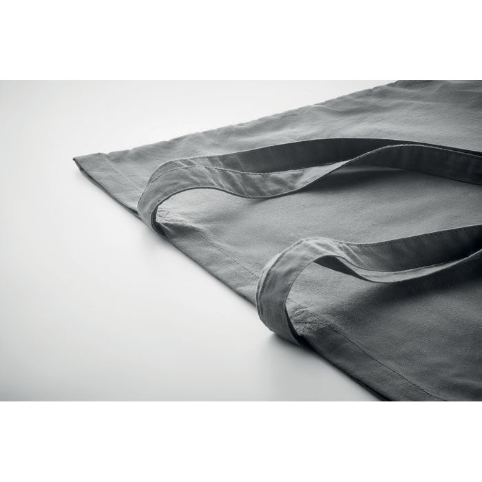 ZIMDE COLOUR Organic Cotton Shopping Tote Bag With Long Handles