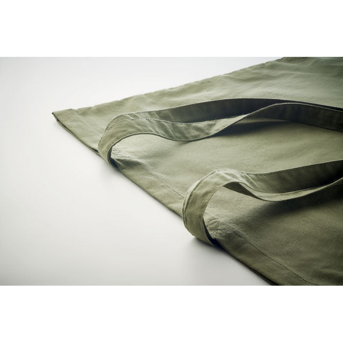 ZIMDE COLOUR Organic Cotton Shopping Tote Bag With Long Handles