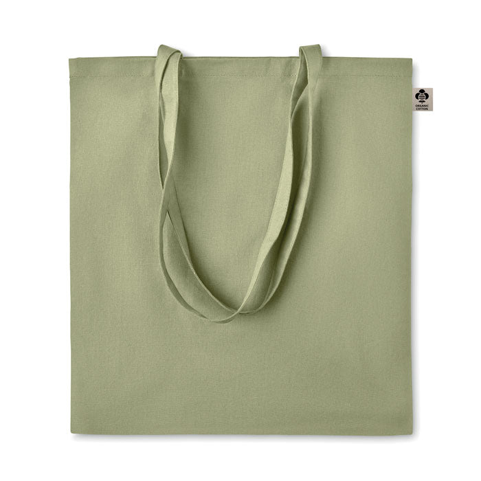 ZIMDE COLOUR Organic Cotton Shopping Tote Bag With Long Handles