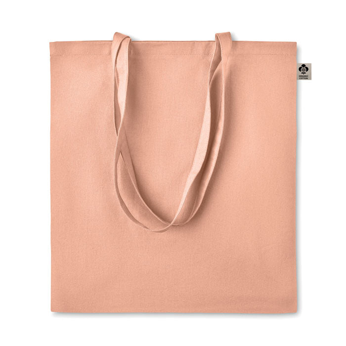 ZIMDE COLOUR Organic Cotton Shopping Tote Bag With Long Handles