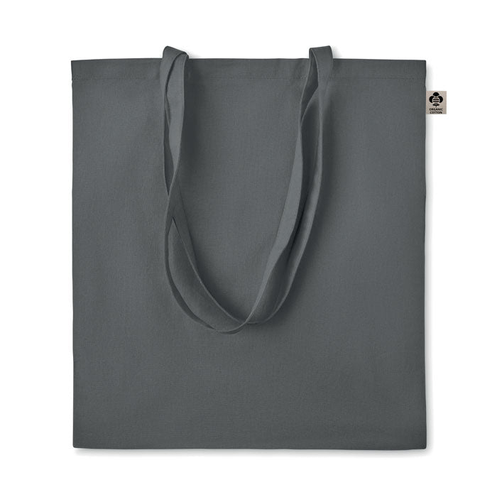 ZIMDE COLOUR Organic Cotton Shopping Tote Bag With Long Handles