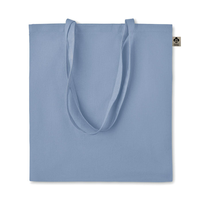 ZIMDE COLOUR Organic Cotton Shopping Tote Bag With Long Handles