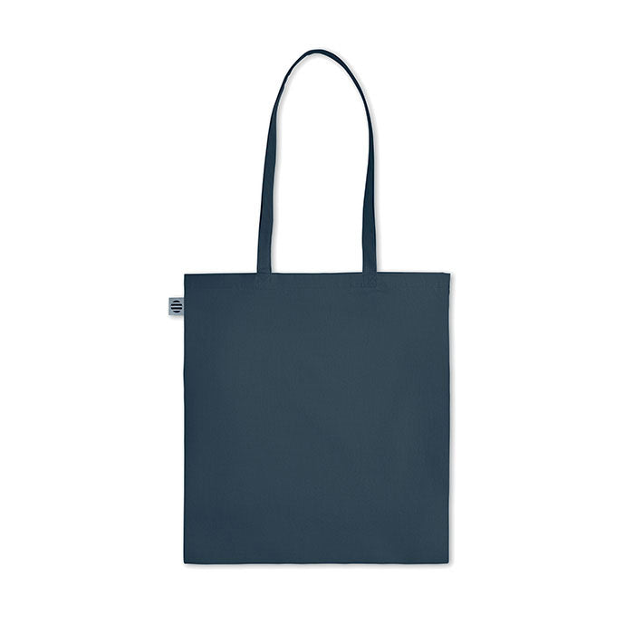 ZIMDE COLOUR Organic Cotton Shopping Tote Bag With Long Handles