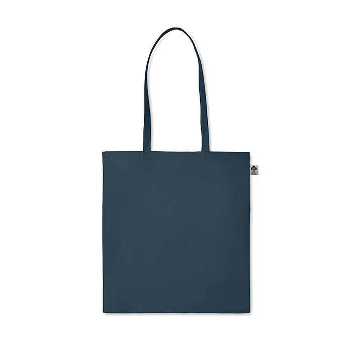ZIMDE COLOUR Organic Cotton Shopping Tote Bag With Long Handles