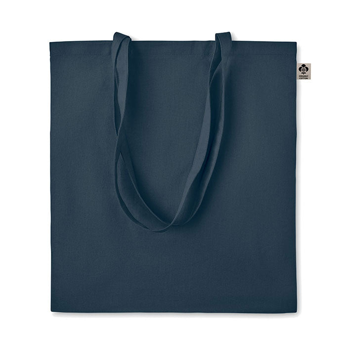 ZIMDE COLOUR Organic Cotton Shopping Tote Bag With Long Handles