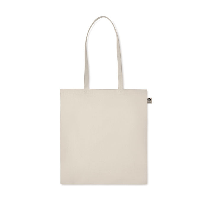 ZIMDE Organic Cotton Shopping Tote Bag With Long Handles