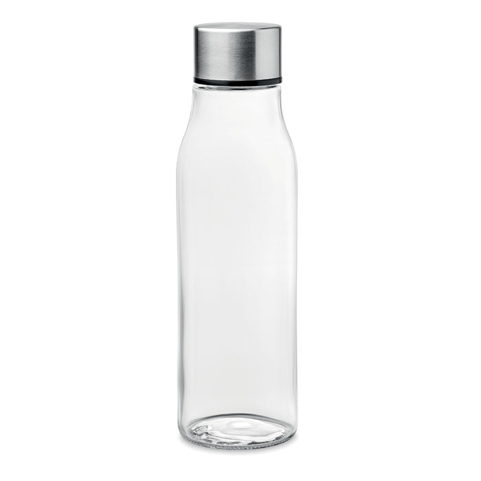 VENICE Glass Drinking Bottle With Stainless Steel Lid