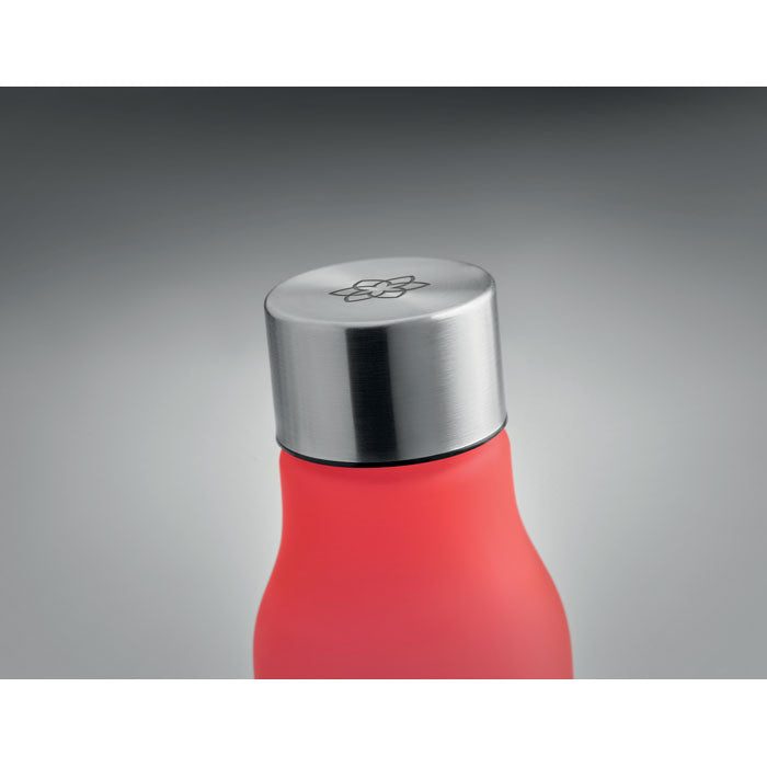 GLACIER RPET Drinking Bottle With Rubberised Finish (frosted transparent)