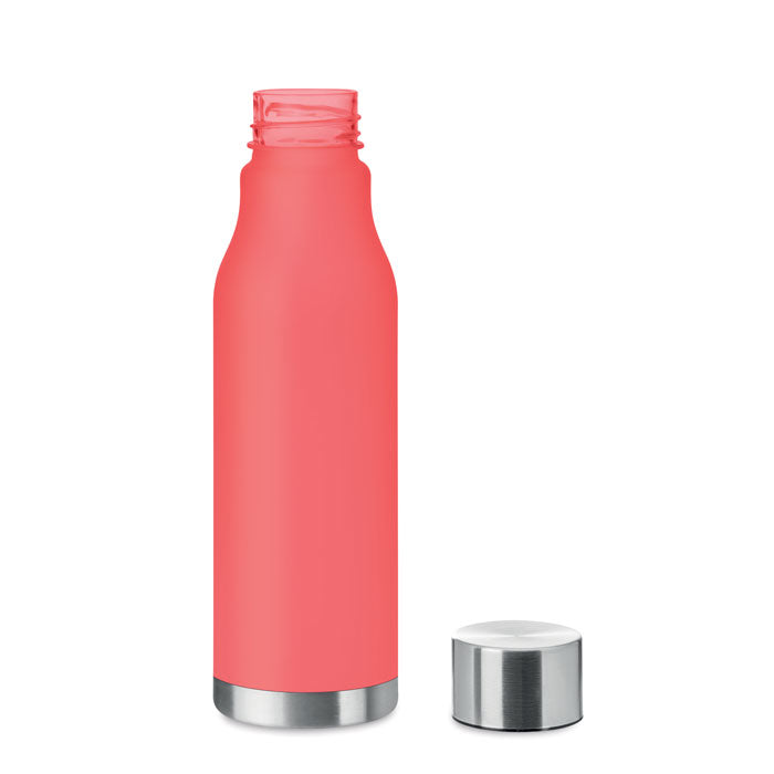 GLACIER RPET Drinking Bottle With Rubberised Finish (frosted transparent)