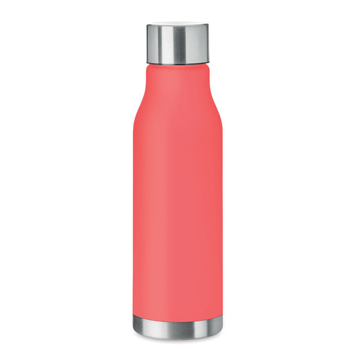 GLACIER RPET Drinking Bottle With Rubberised Finish (frosted transparent)