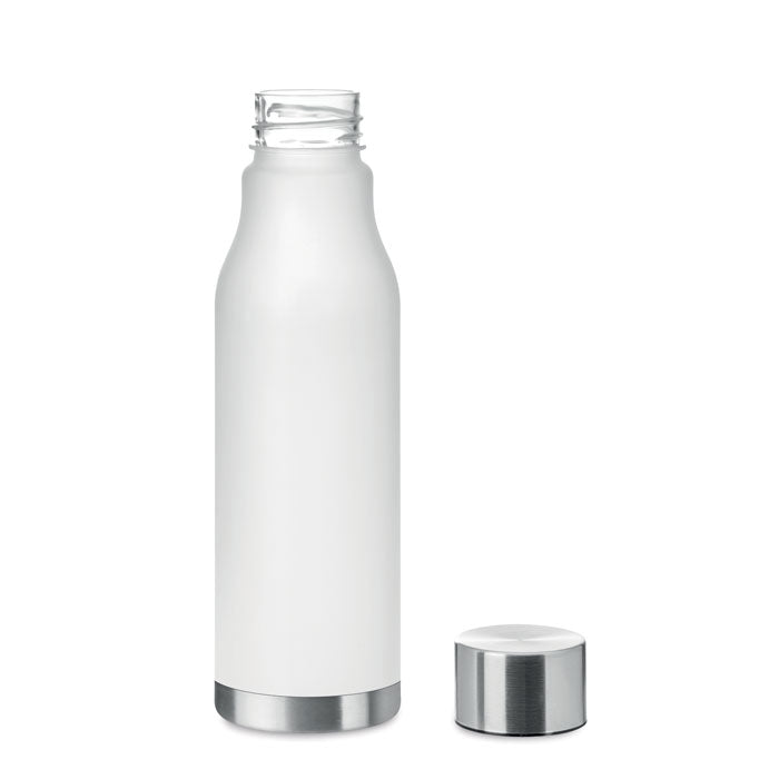 GLACIER RPET Drinking Bottle With Rubberised Finish (frosted transparent)