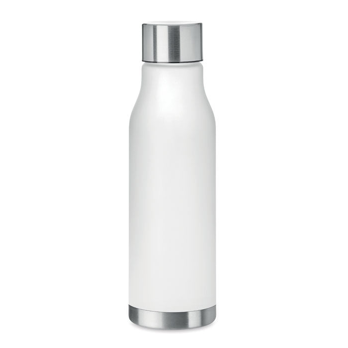 GLACIER RPET Drinking Bottle With Rubberised Finish (frosted transparent)