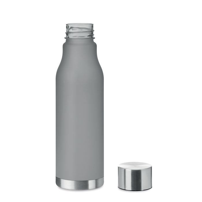 GLACIER RPET Drinking Bottle With Rubberised Finish (frosted transparent)