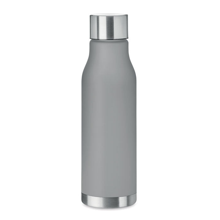 GLACIER RPET Drinking Bottle With Rubberised Finish (frosted transparent)