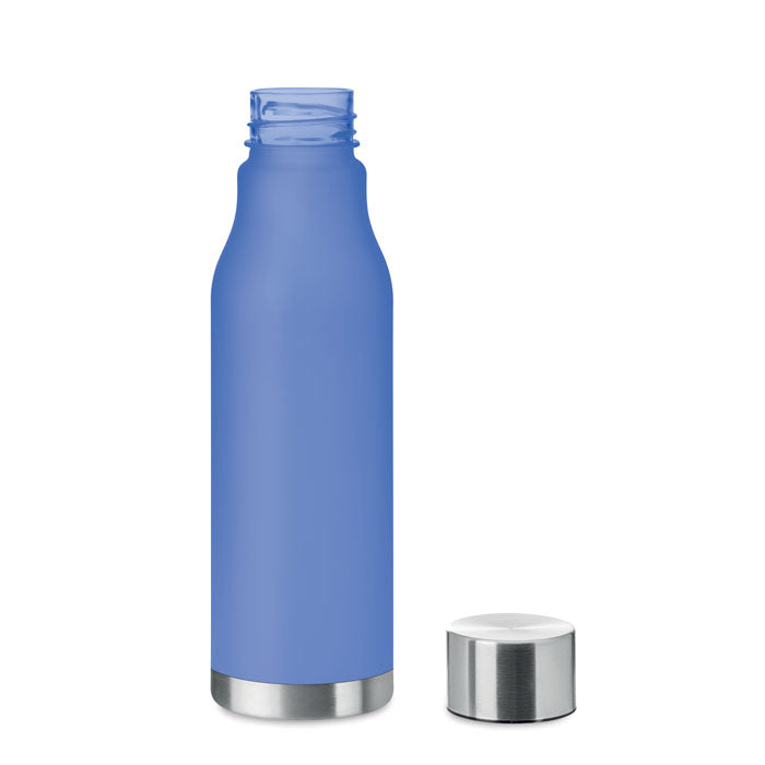GLACIER RPET Drinking Bottle With Rubberised Finish (frosted transparent)