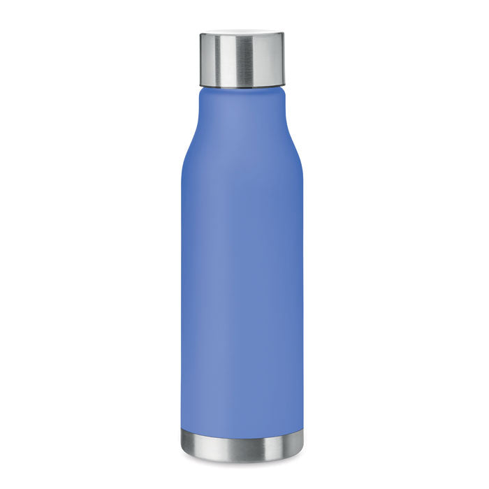 GLACIER RPET Drinking Bottle With Rubberised Finish (frosted transparent)