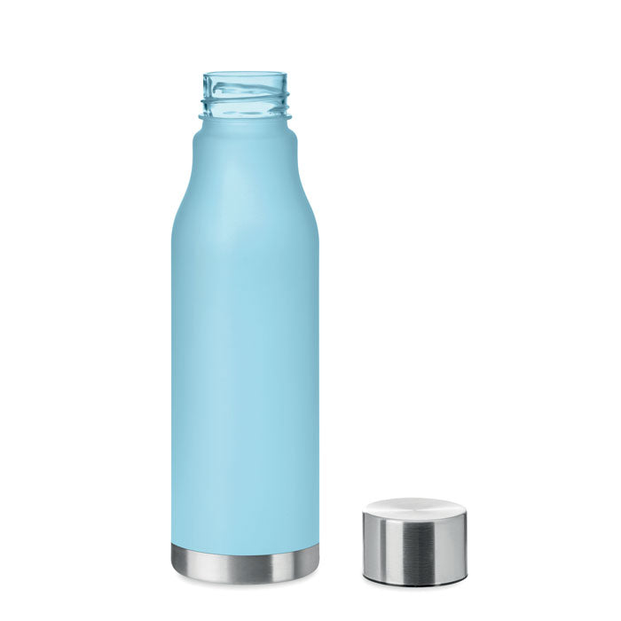 GLACIER RPET Drinking Bottle With Rubberised Finish (frosted transparent)