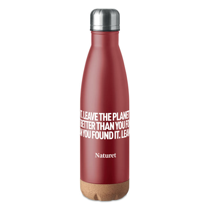 ASPEN CORK Double Wall Stainless Steel Vacuum Bottle With Cork Base