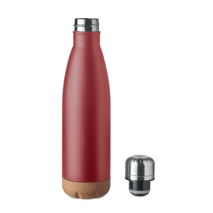ASPEN CORK Double Wall Stainless Steel Vacuum Bottle With Cork Base