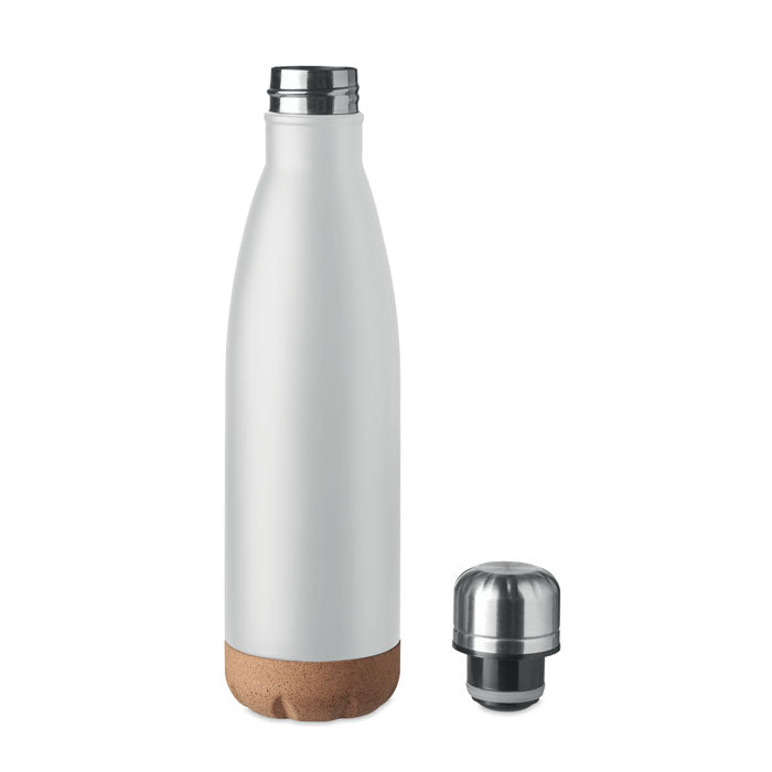 ASPEN CORK Double Wall Stainless Steel Vacuum Bottle With Cork Base