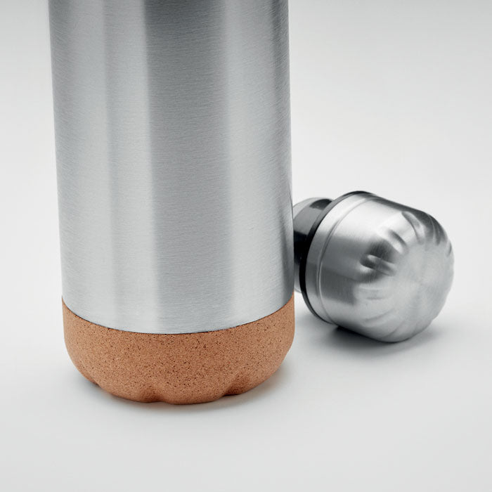 ASPEN CORK Double Wall Stainless Steel Vacuum Bottle With Cork Base