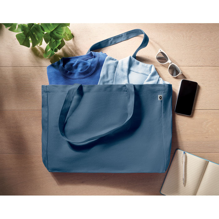 RESPECT COLOURED Recycled Canvas Shopping / Beach Tote Bag 280gsm