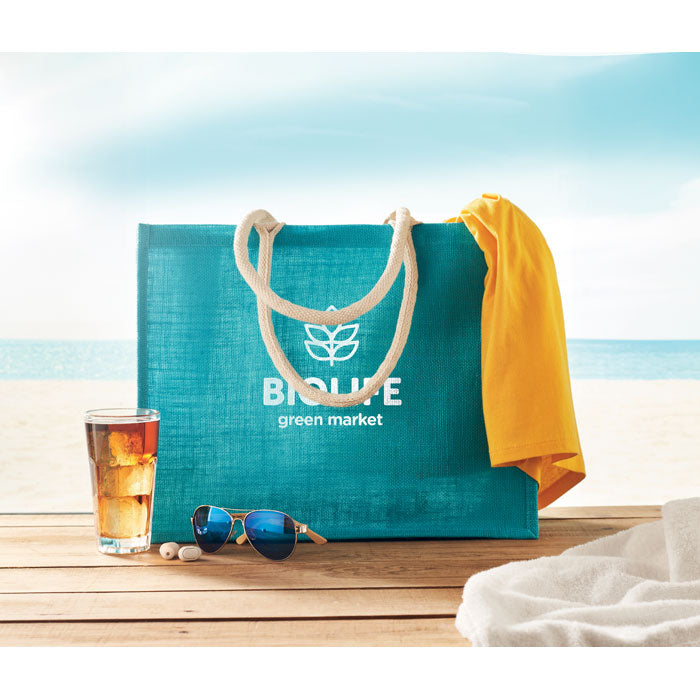 AURA Jute Shopping / Beach Tote Bag