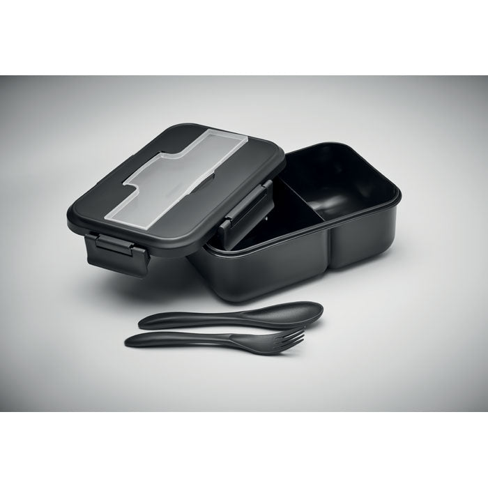MAKAN Two-tier Lunch Box With Matching Cutlery & Handle