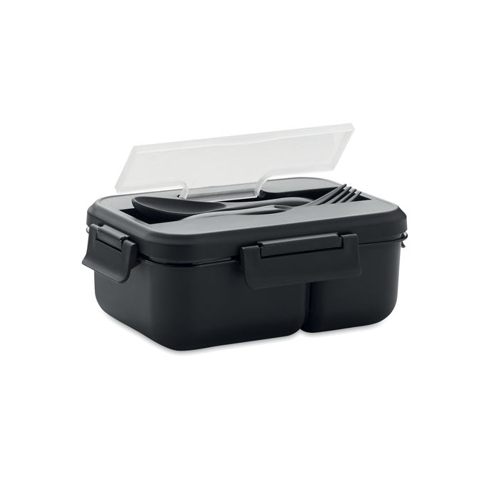 MAKAN Two-tier Lunch Box With Matching Cutlery & Handle