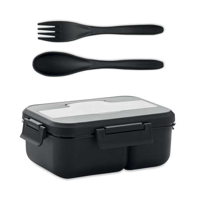 MAKAN Two-tier Lunch Box With Matching Cutlery & Handle