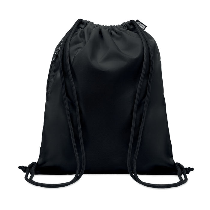 NIGHT Large Drawstring Bag With Side Zippered Outer Pocket