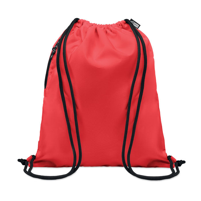 NIGHT Large Drawstring Bag With Side Zippered Outer Pocket
