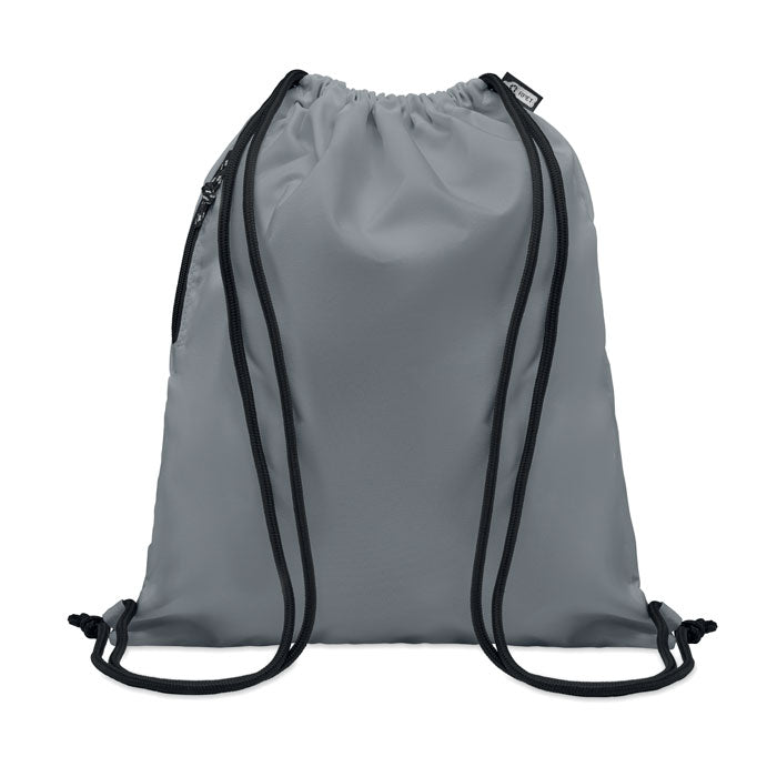 NIGHT Large Drawstring Bag With Side Zippered Outer Pocket