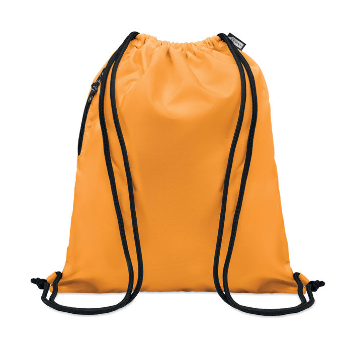 NIGHT Large Drawstring Bag With Side Zippered Outer Pocket