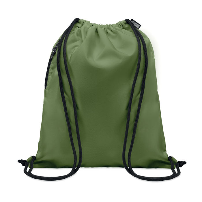 NIGHT Large Drawstring Bag With Side Zippered Outer Pocket