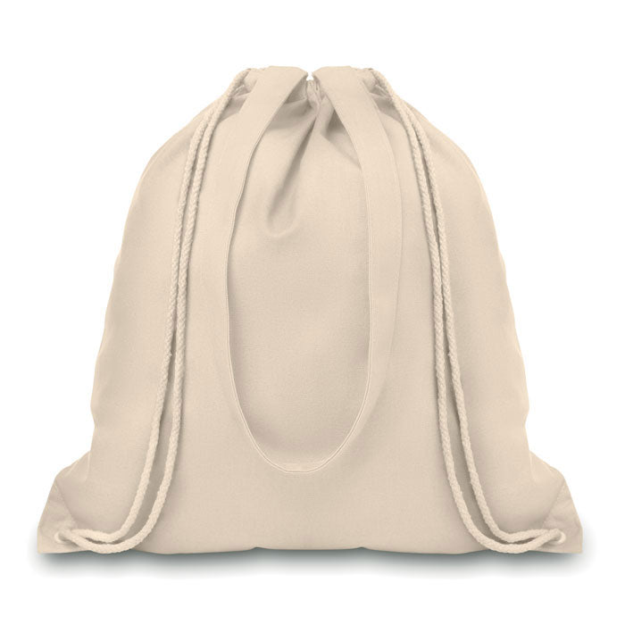 MOIRA Canvas Shopping Bag With Long Handles And Drawstring 220gsm