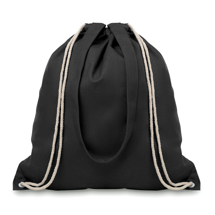 MOIRA Canvas Shopping Tote Bag With Long Handles And Drawstring 220gsm
