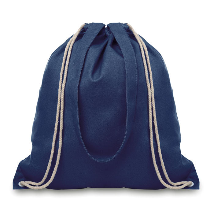 MOIRA Canvas Shopping Tote Bag With Long Handles And Drawstring 220gsm