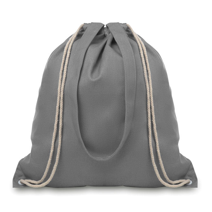 MOIRA Canvas Shopping Tote Bag With Long Handles And Drawstring 220gsm