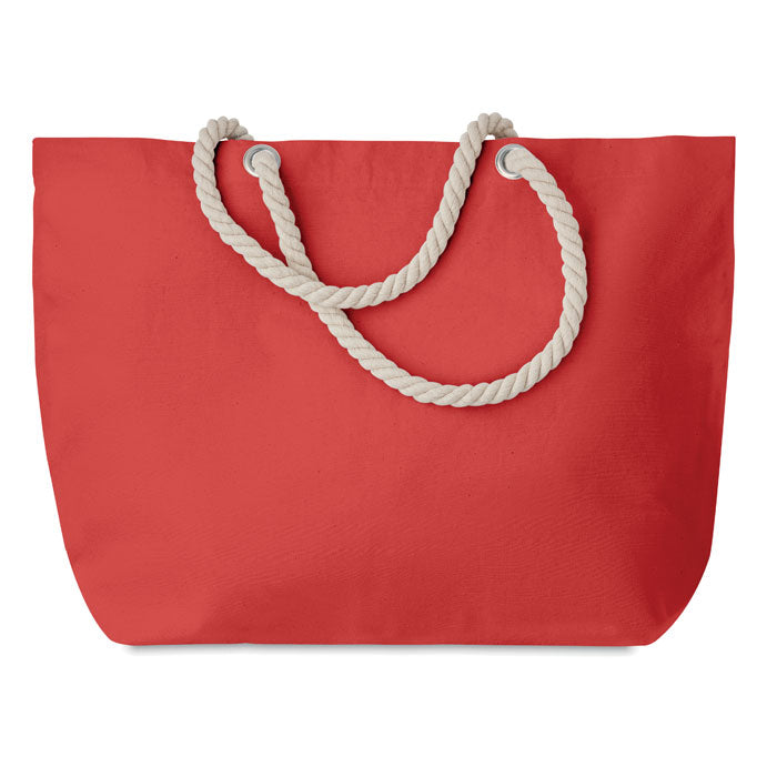 MENORCA Beach Tote Bag / Shopping Bag In Cotton With Cord Handle 220gsm