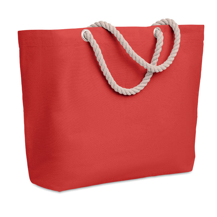 MENORCA Beach Tote Bag / Shopping Bag In Cotton With Cord Handle 220gsm