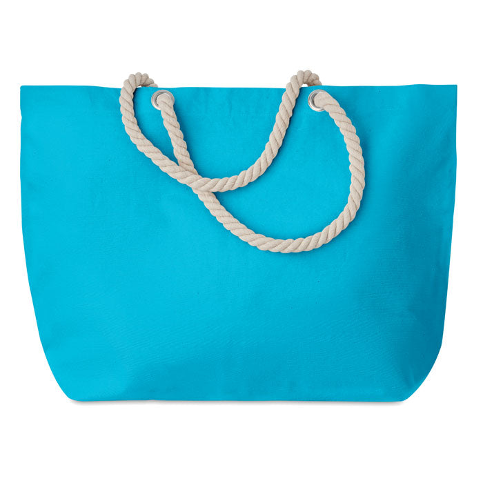 MENORCA Beach Tote Bag / Shopping Bag In Cotton With Cord Handle 220gsm