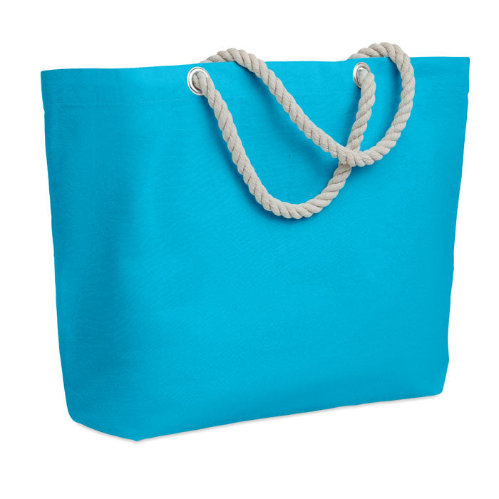 MENORCA Beach Tote Bag / Shopping Bag In Cotton With Cord Handle 220gsm