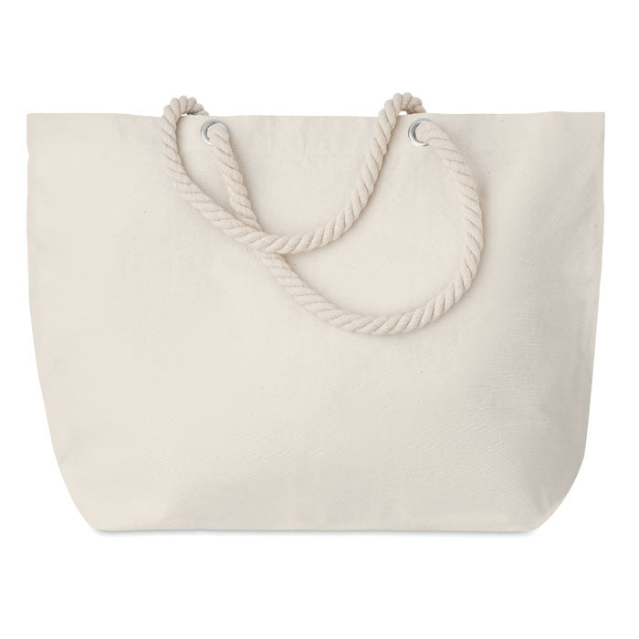 MENORCA Beach Tote Bag / Shopping Bag In Cotton With Cord Handle 220gsm
